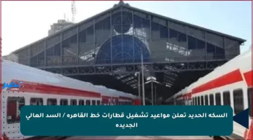 السكة الحديد تعلن مواعيد تشغيل قطارات خط القاهرة / السد العالي الجديدة